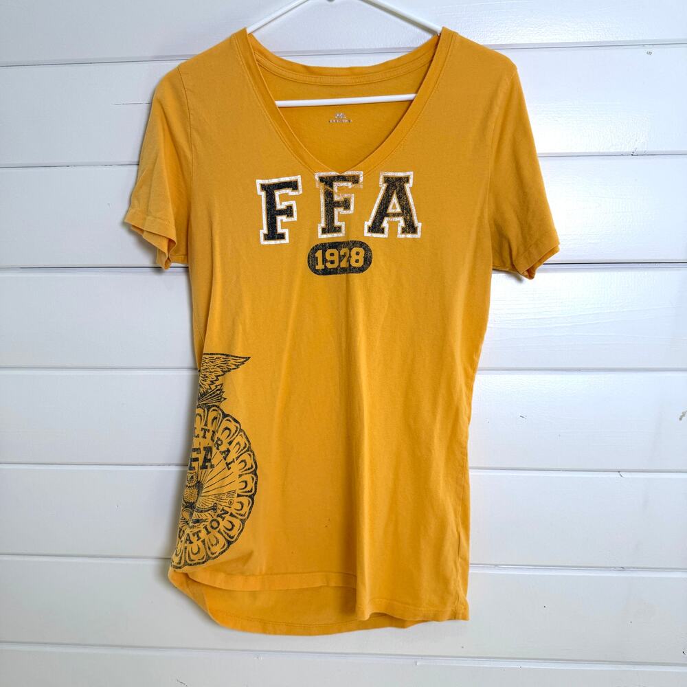 Camp‎ David FFA 1928 T Shirt Womens XXL Short Sleeve V Neck